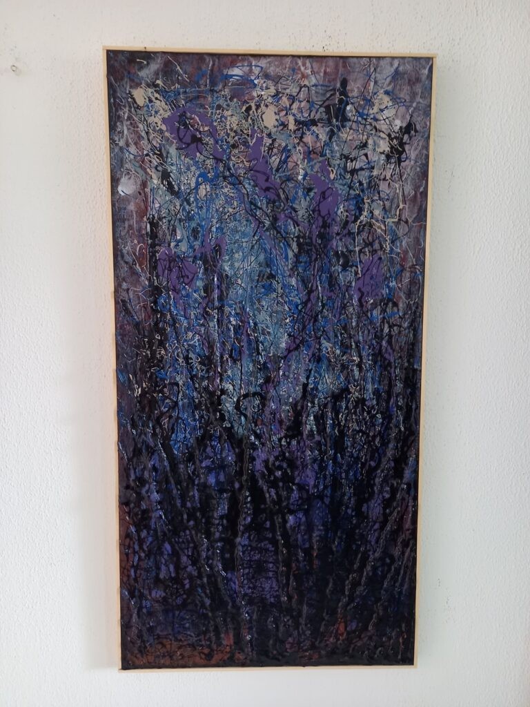 Vrije Expressie Blauw - uit de Abstract Expressionisme lijn van i art Bert