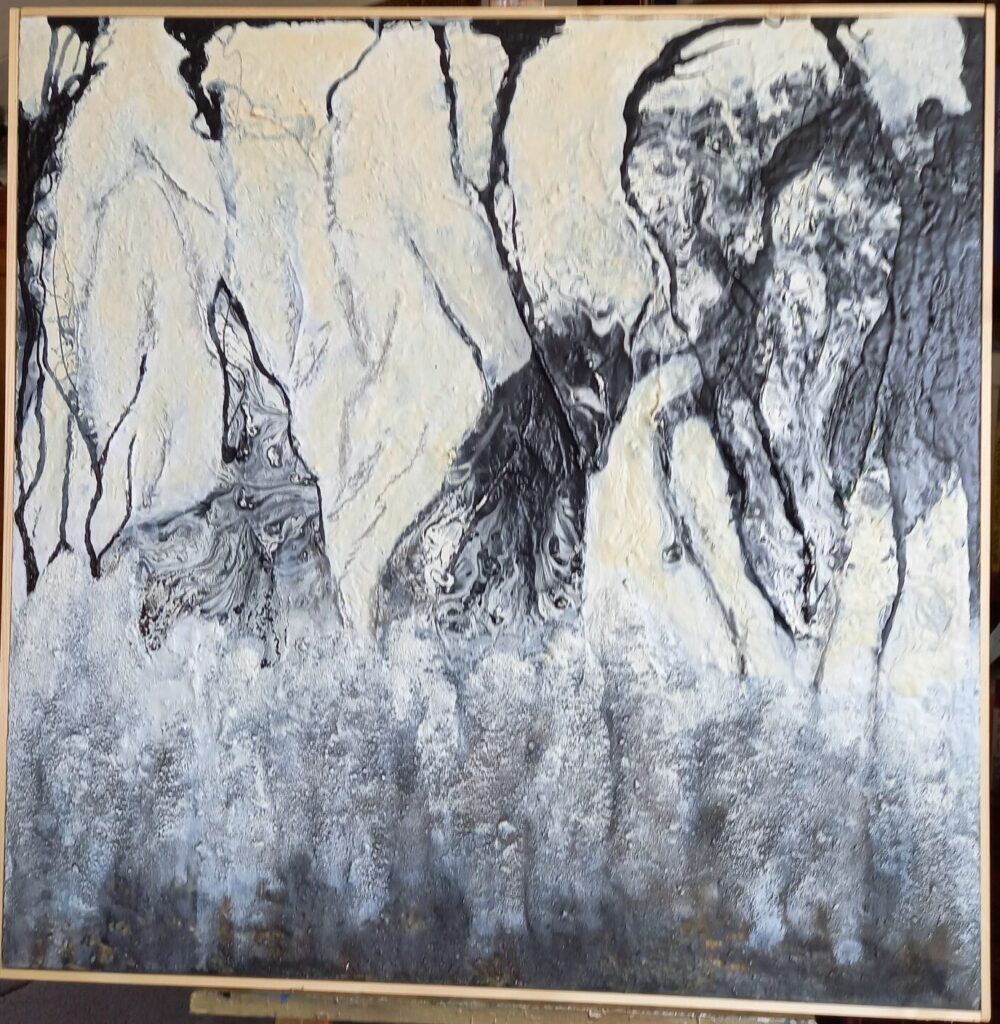 Afrika - door Bert van den Heuvel. Uit de Abstract expressionisme collectie van i art Bert.